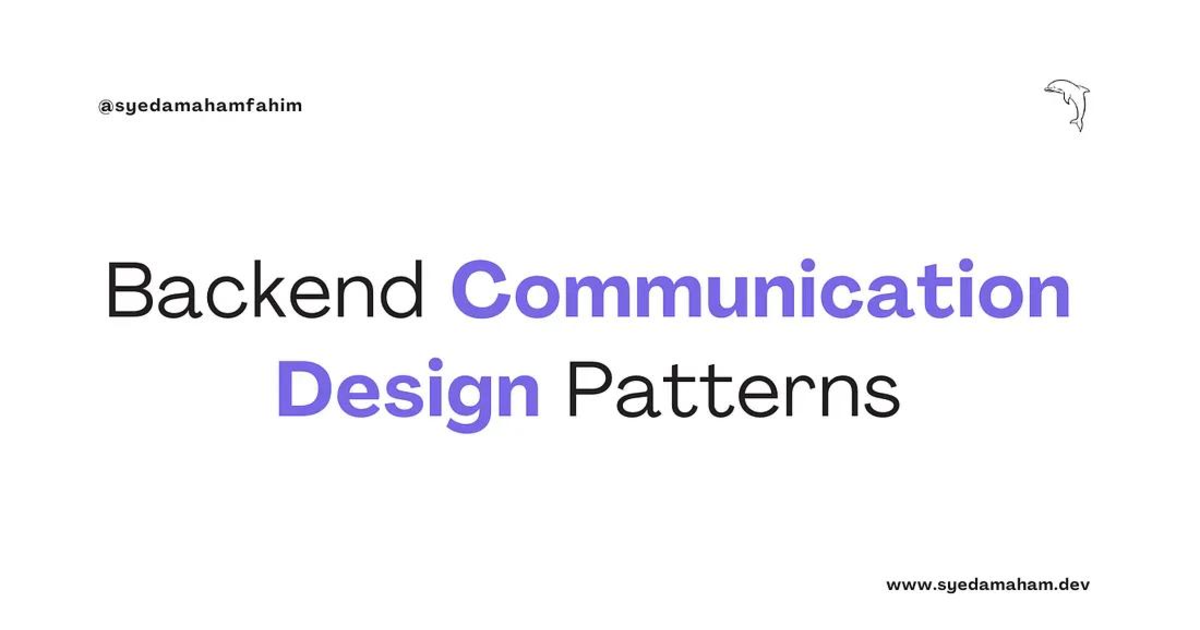 Backend Communication Design Patterns